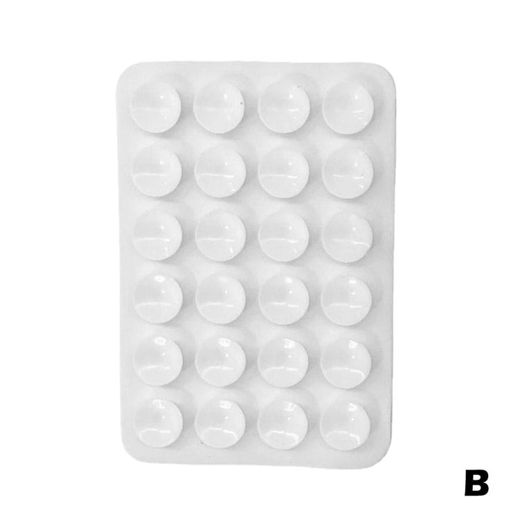 Double-Sided Silicone Suction Pad for Mobile Phones – Reusable Silicone Grip Pad for Smooth Surfaces