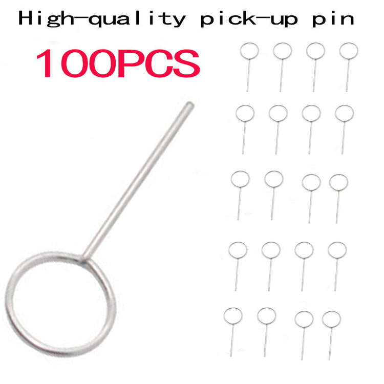 100PCS Universal SIM Card Ejector Tool Pins – Metal SIM Tray Removal Tool Set