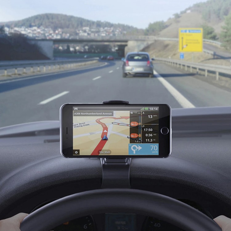 360° Clip-On Car Phone Holder – Universal Adjustable Mobile Mount