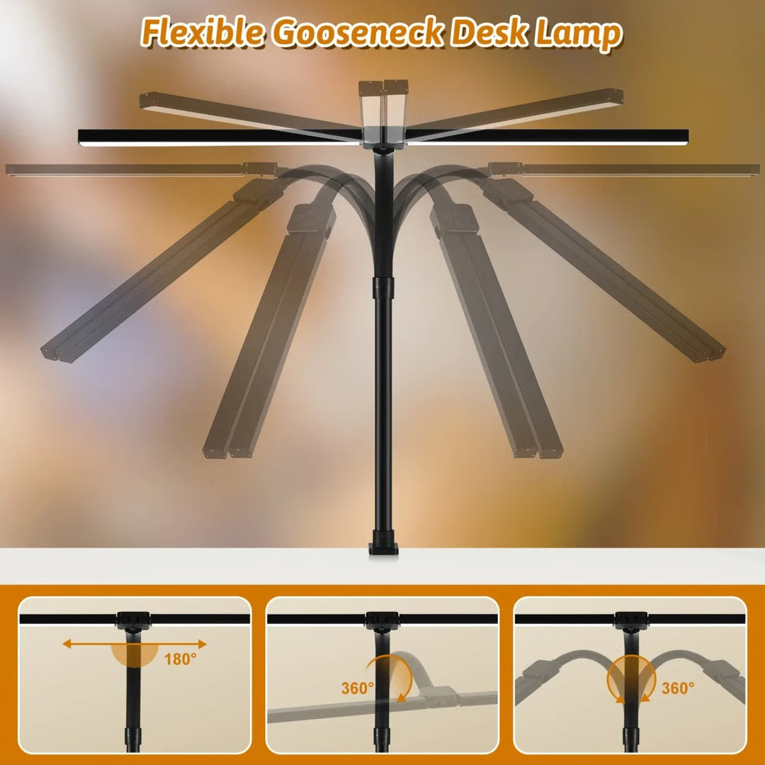 LED Clip Desk Lamp – Dimmable Adjustable Monitor Light for Office, Reading & Workspaces
