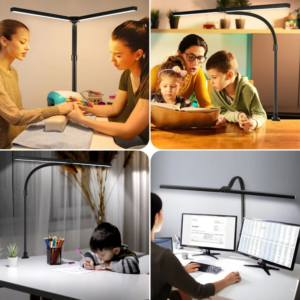 LED Clip Desk Lamp – Dimmable Adjustable Monitor Light for Office, Reading & Workspaces
