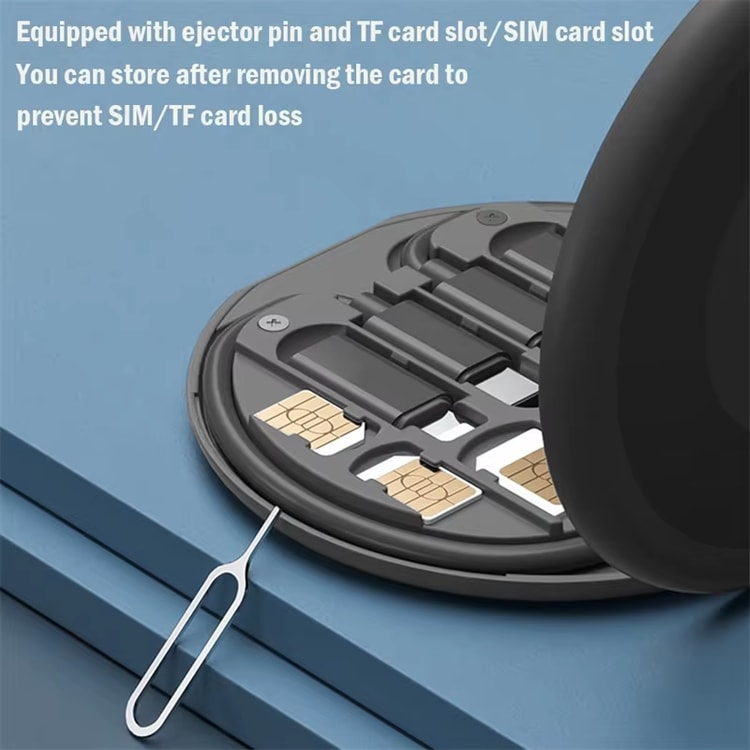 Portable Multi-functional Data Cable Storage Box, Fast Charging Mobile Phone Holder, Multi Head Adaptor for Charging