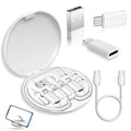 Portable Multi-functional Data Cable Storage Box, Fast Charging Mobile Phone Holder, Multi Head Adaptor for Charging