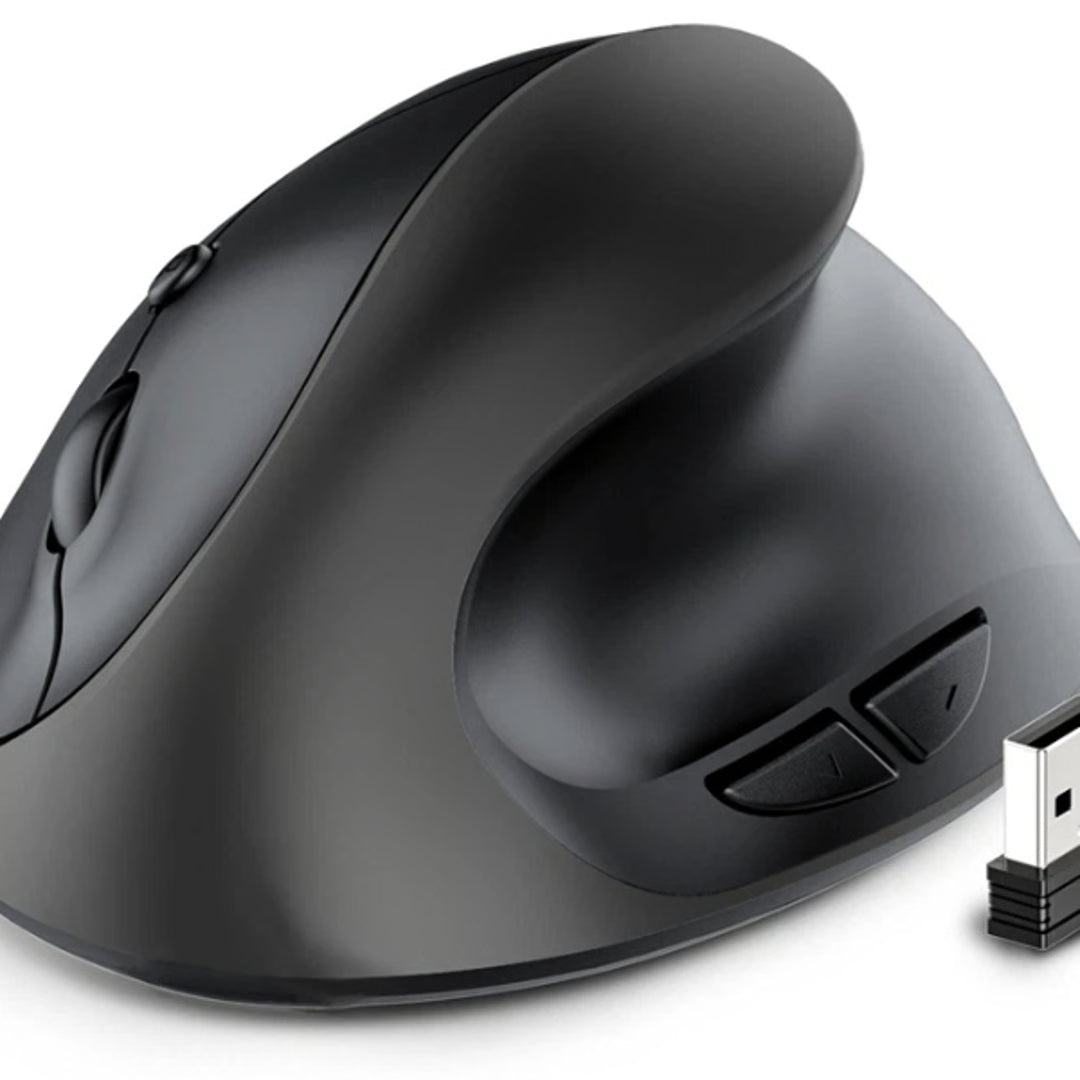 Wireless Vertical Ergonomic Mouse – USB Rechargeable Battery Mouse for Laptop, Computer & Gaming