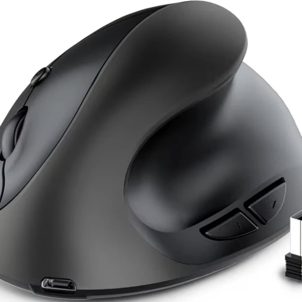 Wireless Vertical Ergonomic Mouse – USB Rechargeable Battery Mouse for Laptop, Computer & Gaming