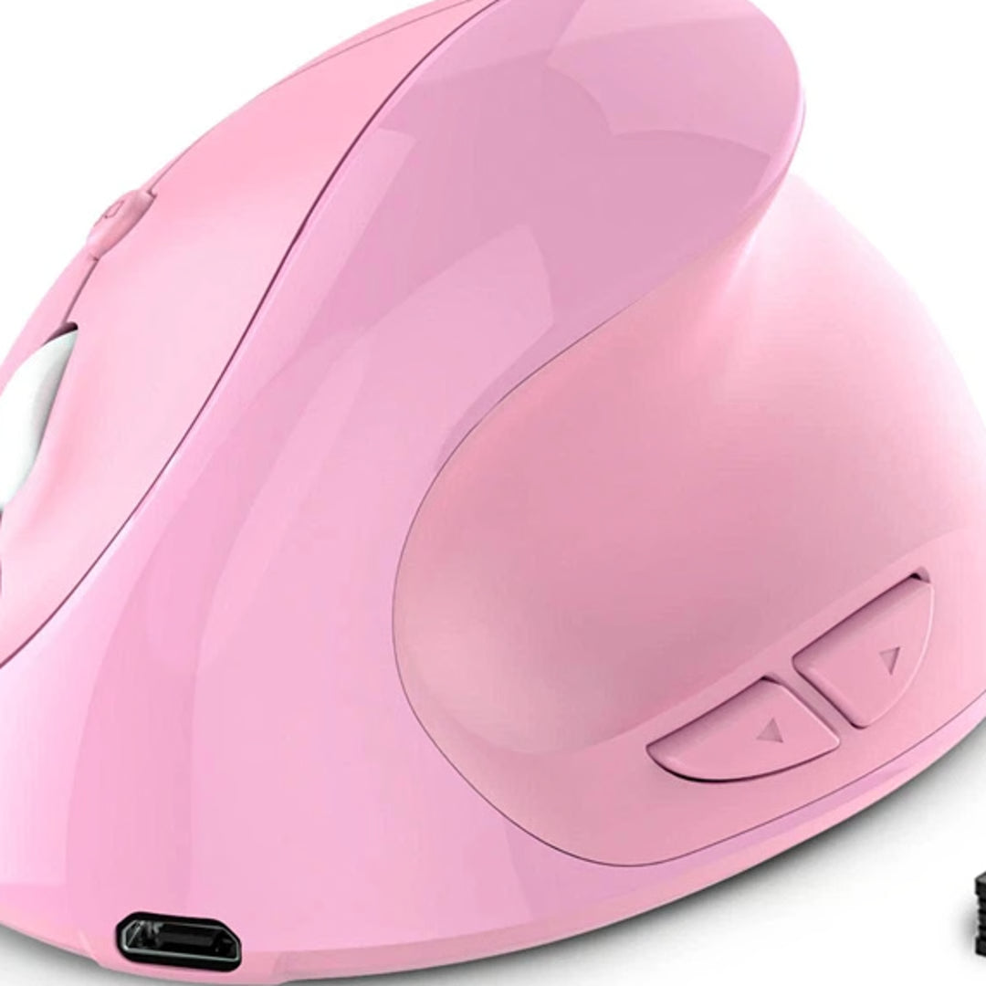 Wireless Vertical Ergonomic Mouse – USB Rechargeable Battery Mouse for Laptop, Computer & Gaming
