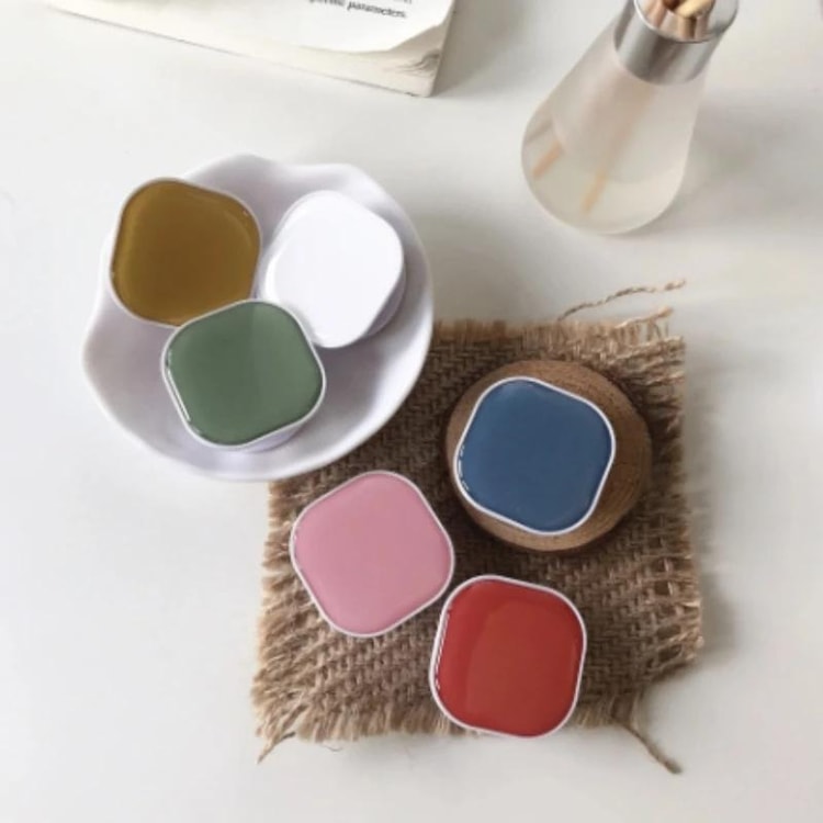 Cute Square Phone Grip with 360° Rotating Finger Ring Stand