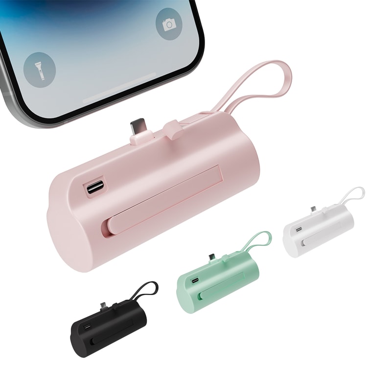 Mini 4500mAh Portable USB-C Power Bank – Compact Rechargeable Battery Pack