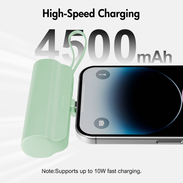 Mini 4500mAh Portable USB-C Power Bank – Compact Rechargeable Battery Pack