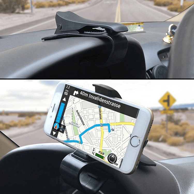 360° Clip-On Car Phone Holder – Universal Adjustable Mobile Mount
