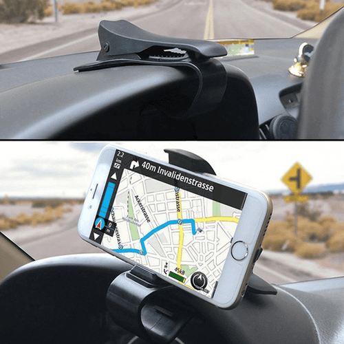 360° Clip-On Car Phone Holder – Universal Adjustable Mobile Mount