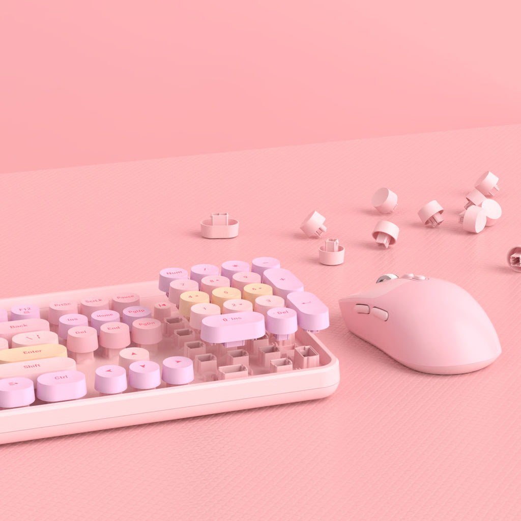 Wireless Gaming Keyboard and Mouse Combo with Adjustable DPI Mouse