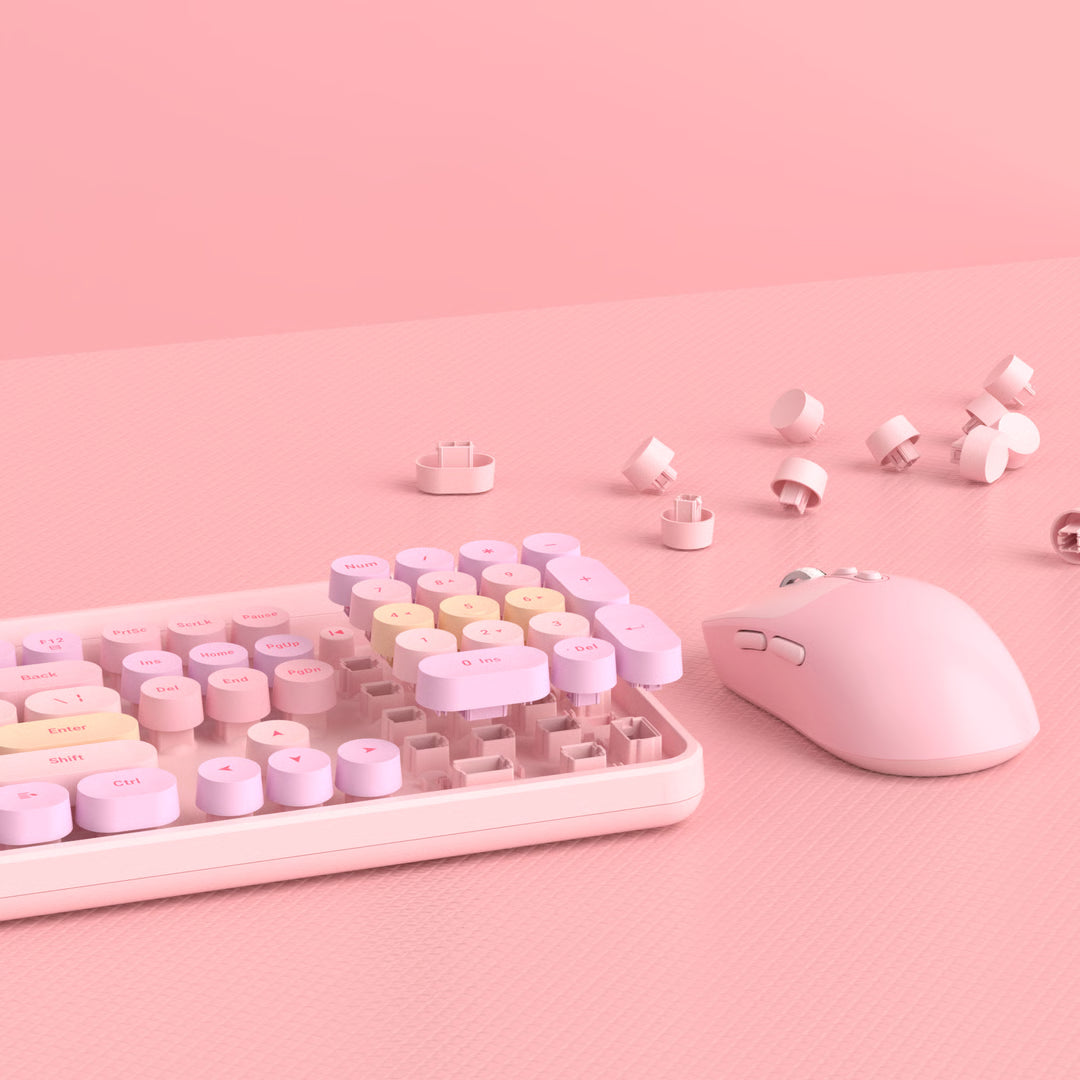 Wireless Gaming Keyboard and Mouse Combo with Adjustable DPI Mouse