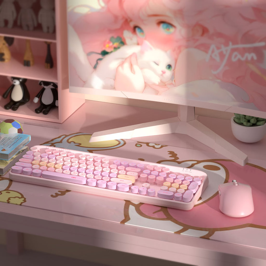 Wireless Gaming Keyboard and Mouse Combo with Adjustable DPI Mouse