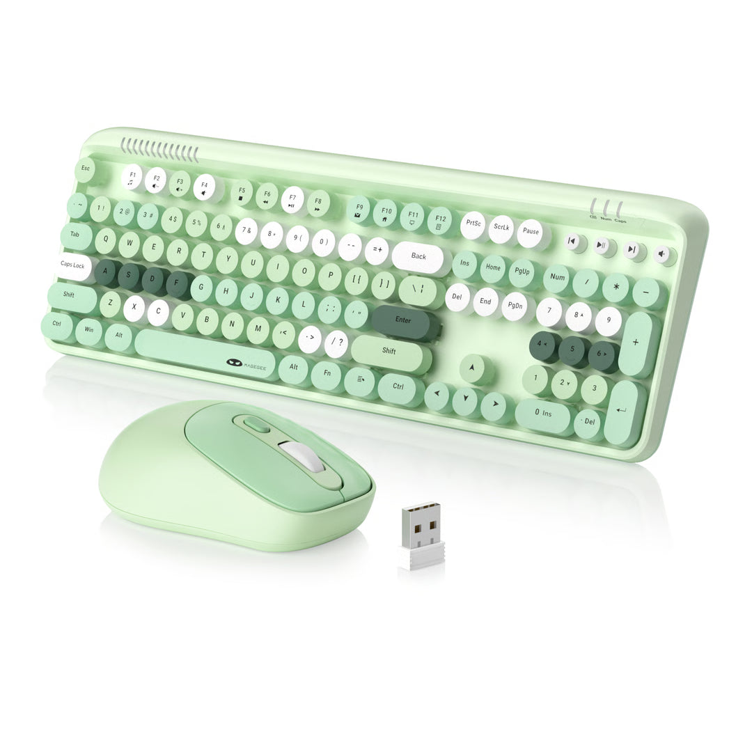 Wireless Gaming Keyboard and Mouse Combo with Adjustable DPI Mouse