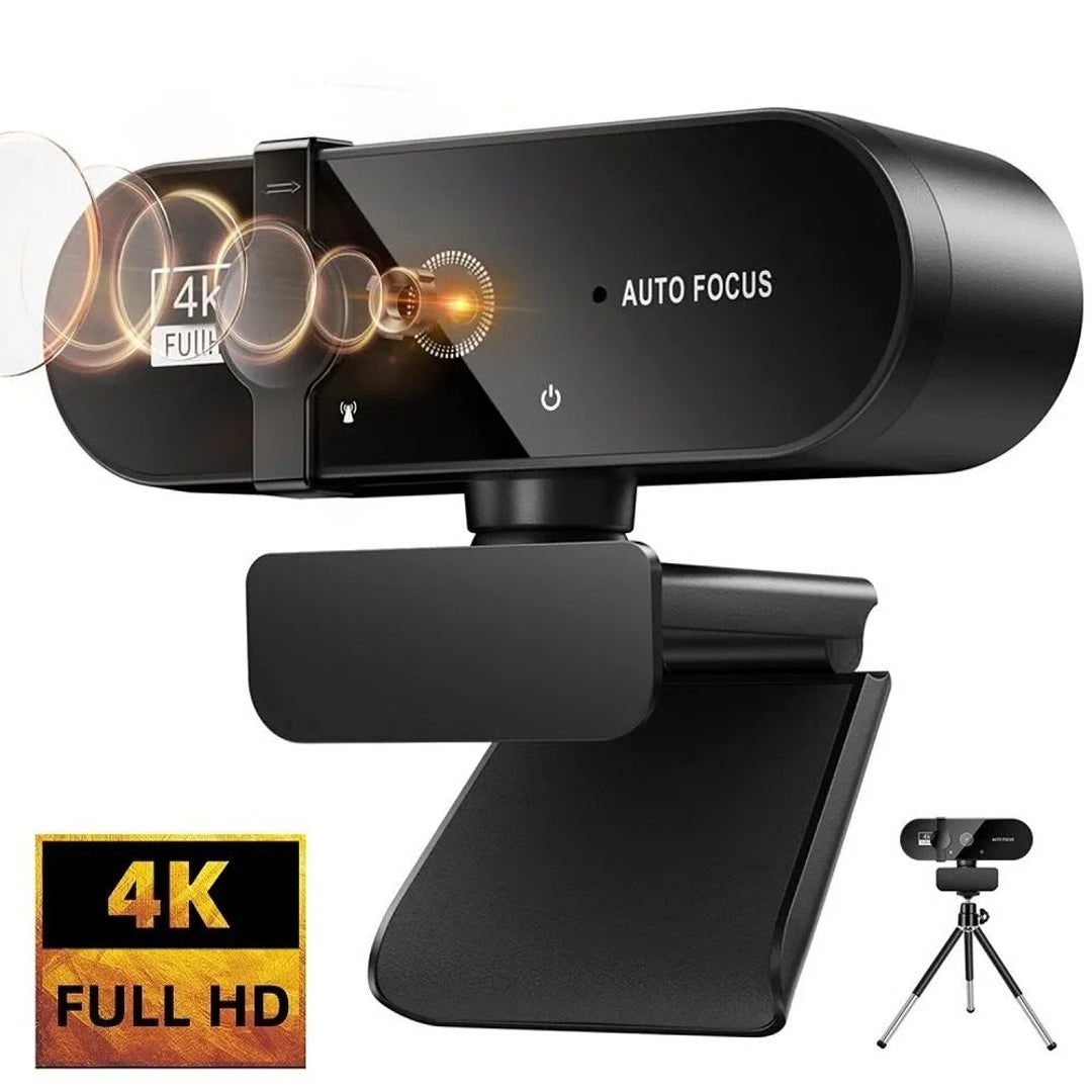 HD USB Webcam with Built-In Microphone