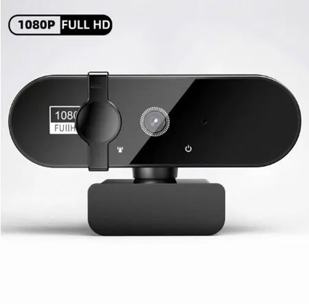 HD USB Webcam with Built-In Microphone