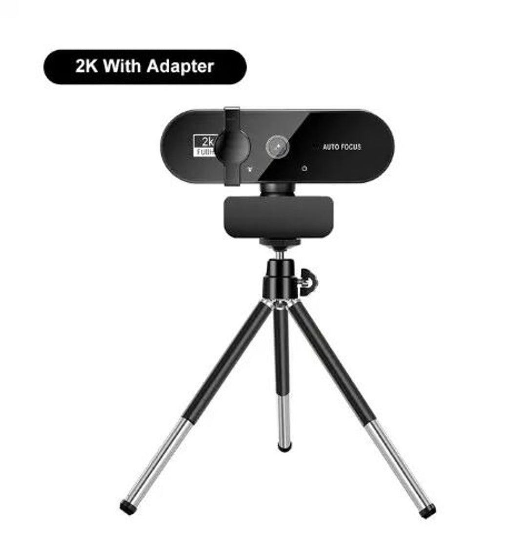 HD USB Webcam with Built-In Microphone