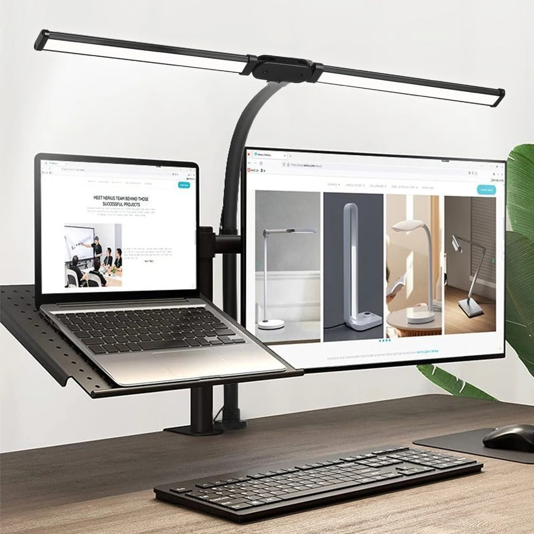 LED Clip Desk Lamp – Dimmable Adjustable Monitor Light for Office, Reading & Workspaces